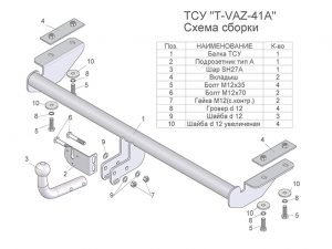 ТСУ для LADA VESTA (седан  универсал)
